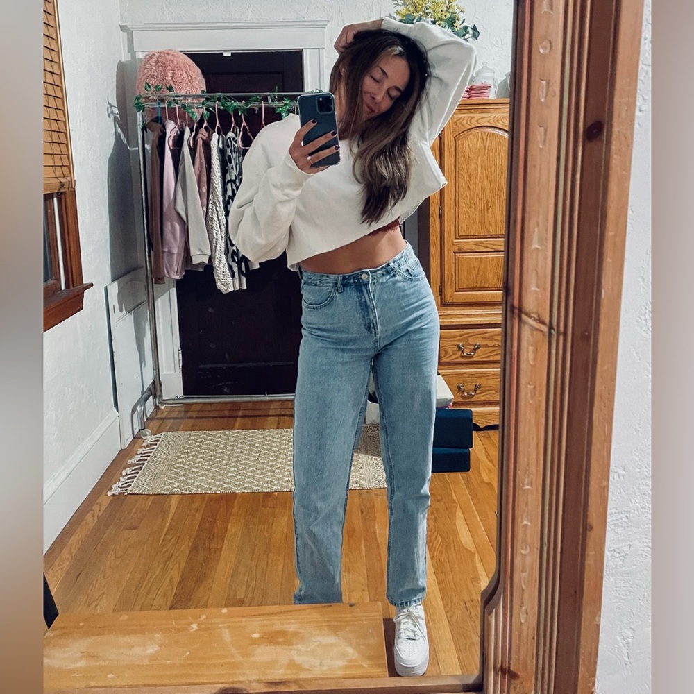CHAMPION cropped crewneck